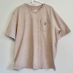 Carhartt Men’s 2XL Gray Heavyweight Original Fit Short Sleeve Pocket T-Shirt K87